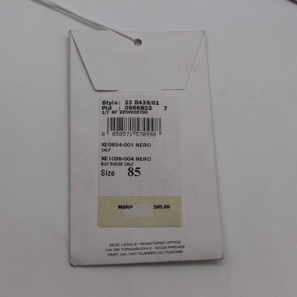 $595 Salvatore Ferragamo Belt - Black Calf Leather Women's Sizes - Picture 3 of 9